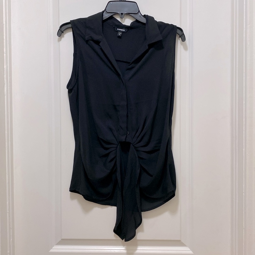 Express black sheer tank size M